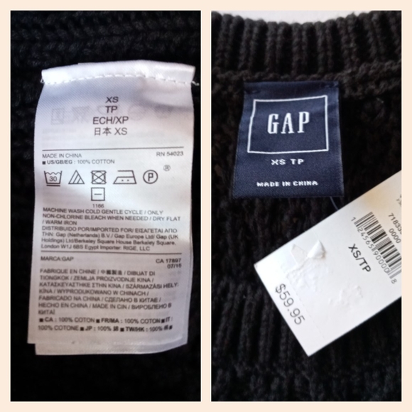 #bnwt, Gap Cable Knit Sweater - Picture 4 of 4
